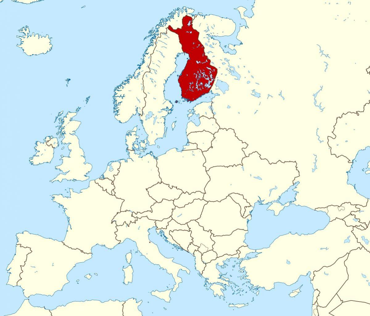 дэлхийн газрын зураг харагдаж байгаа Финлянд