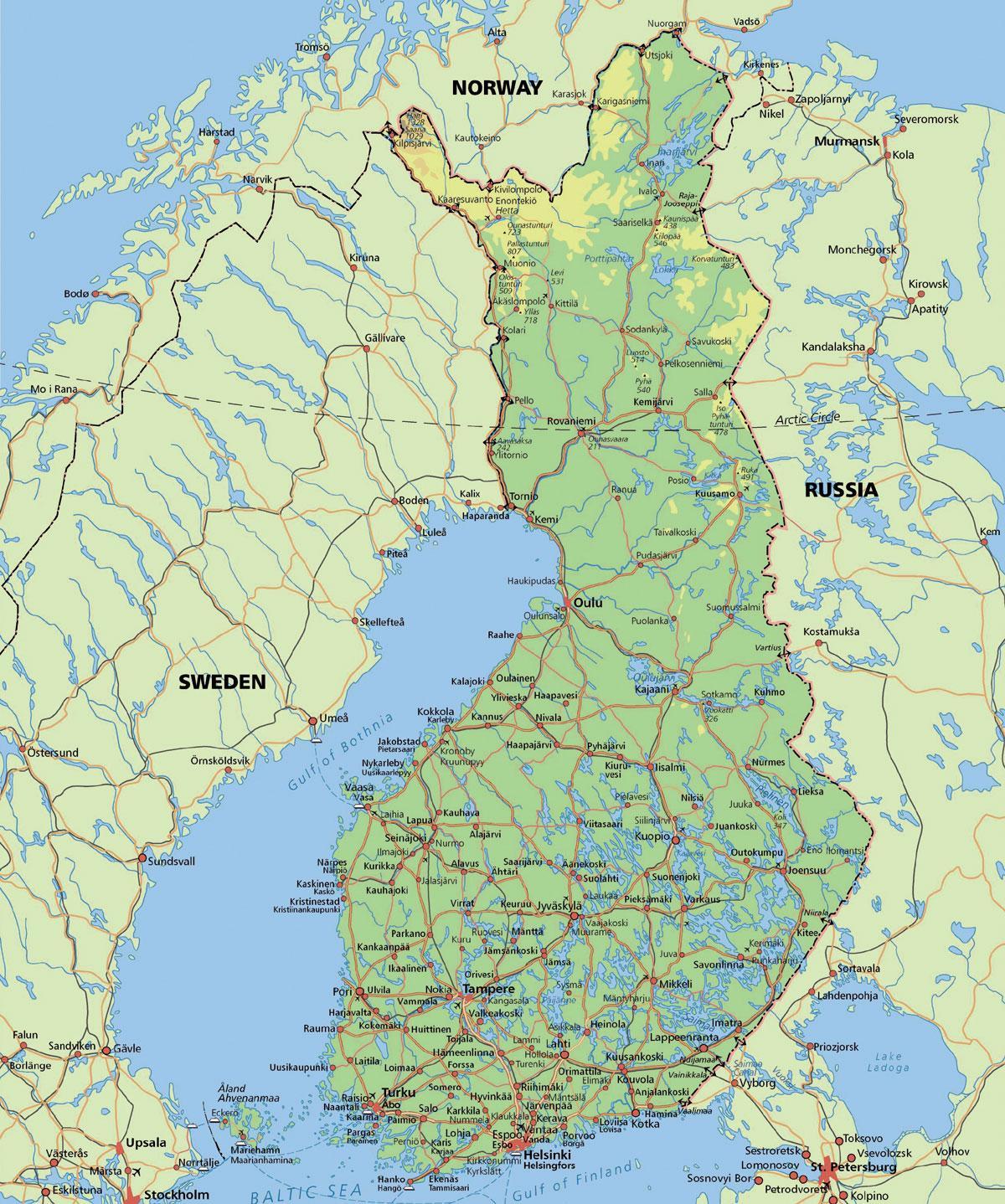 Зураг арктикийн тойрог Финлянд