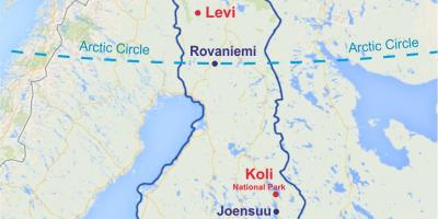 Финлянд леви газрын зураг